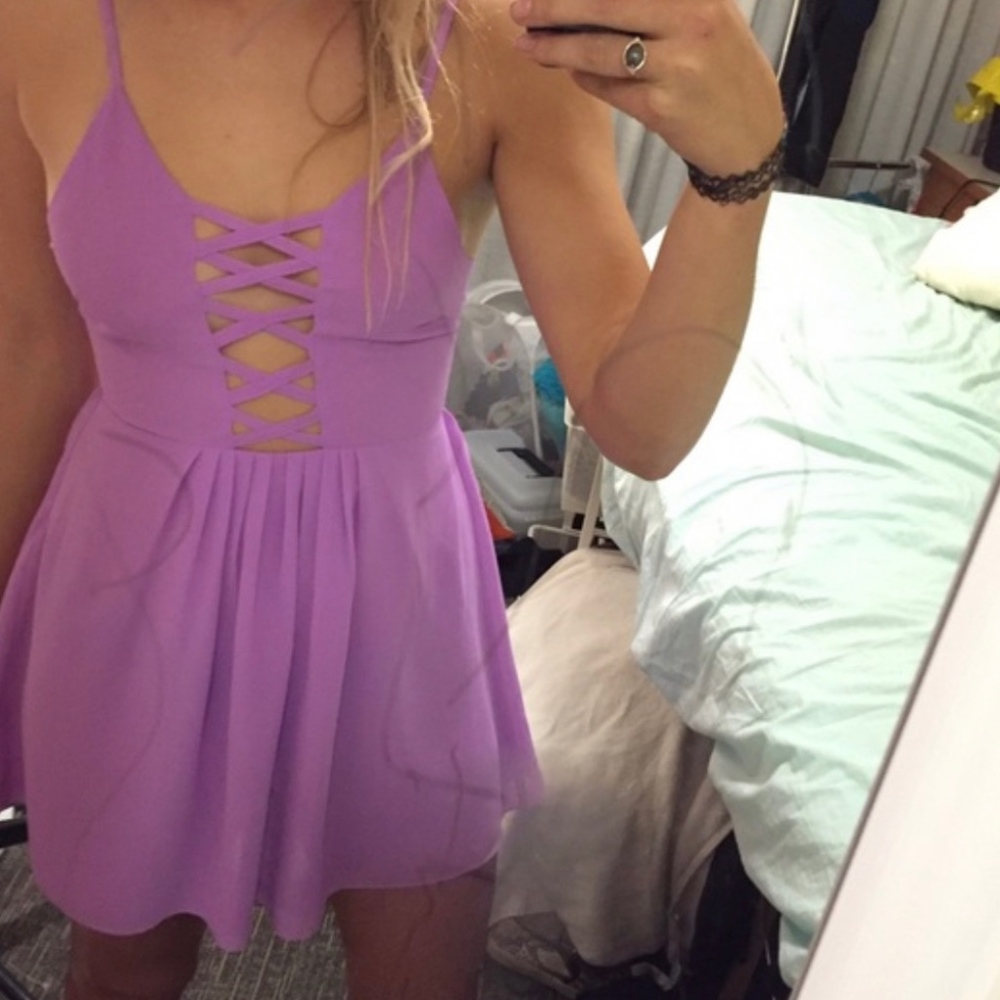 rare LF lattice front dress